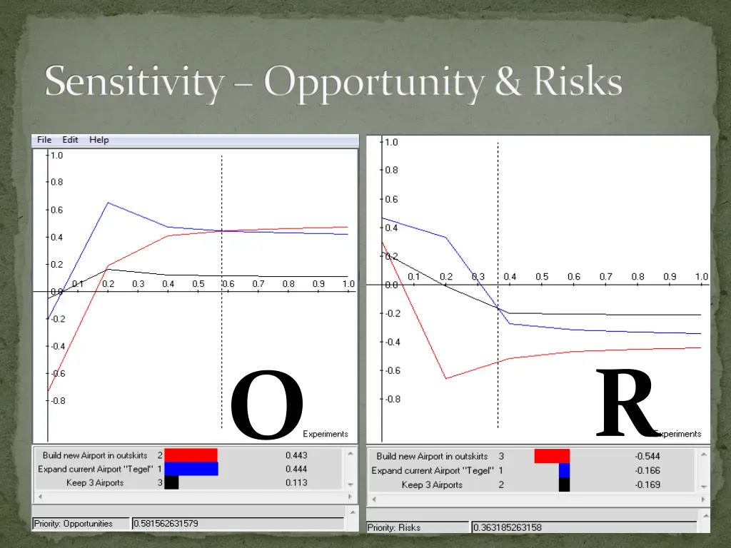 sensitivity opportunity risks