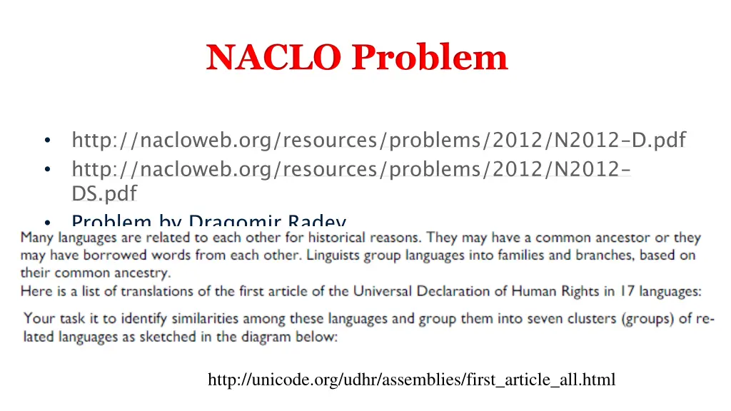 naclo problem