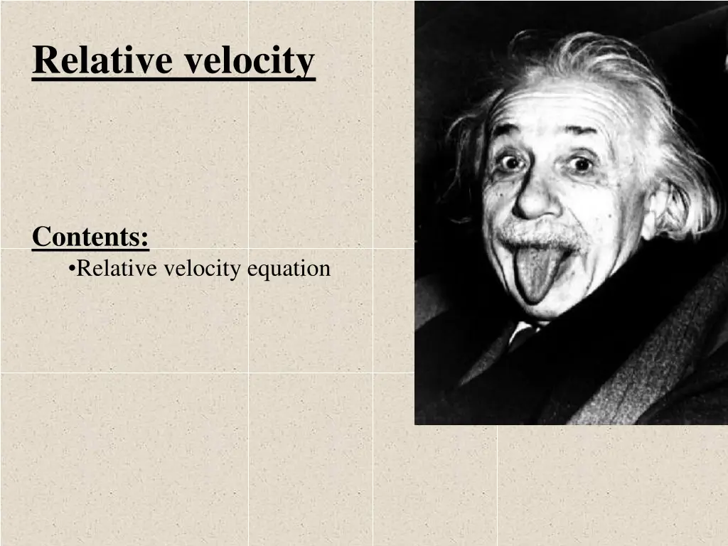 relative velocity