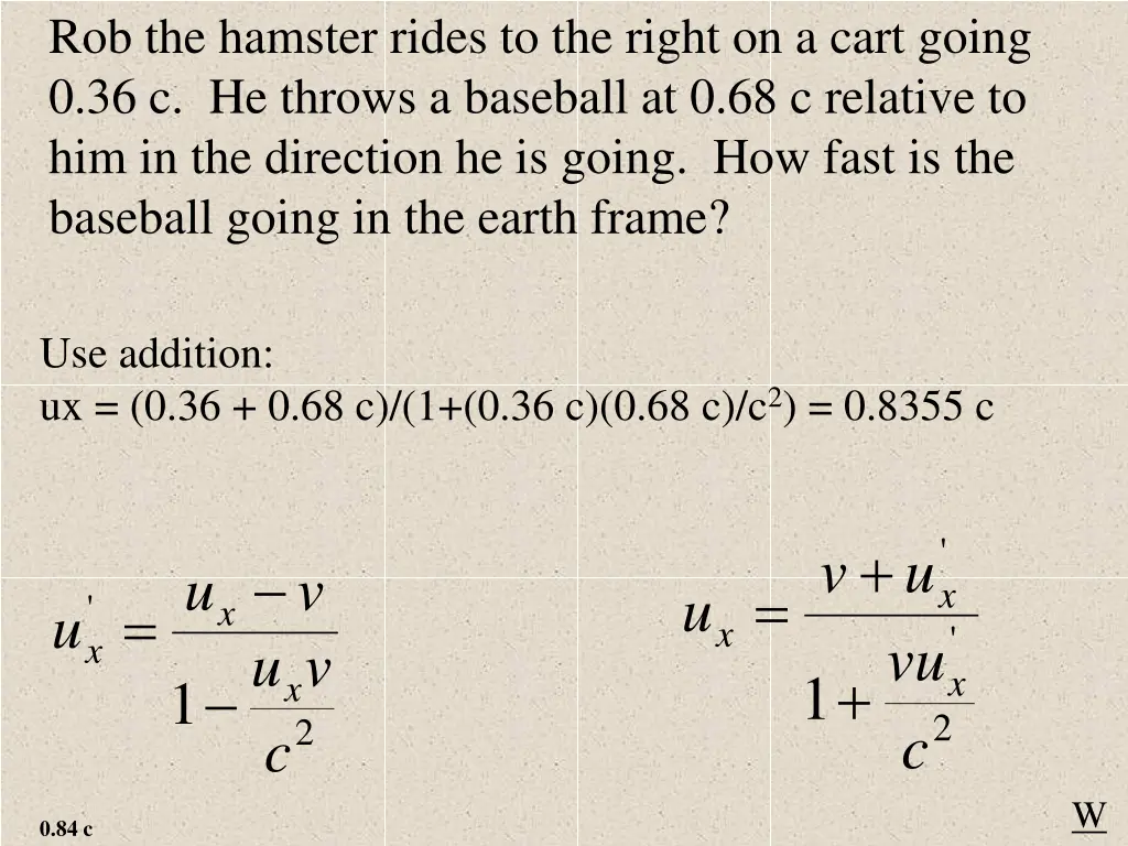 rob the hamster rides to the right on a cart