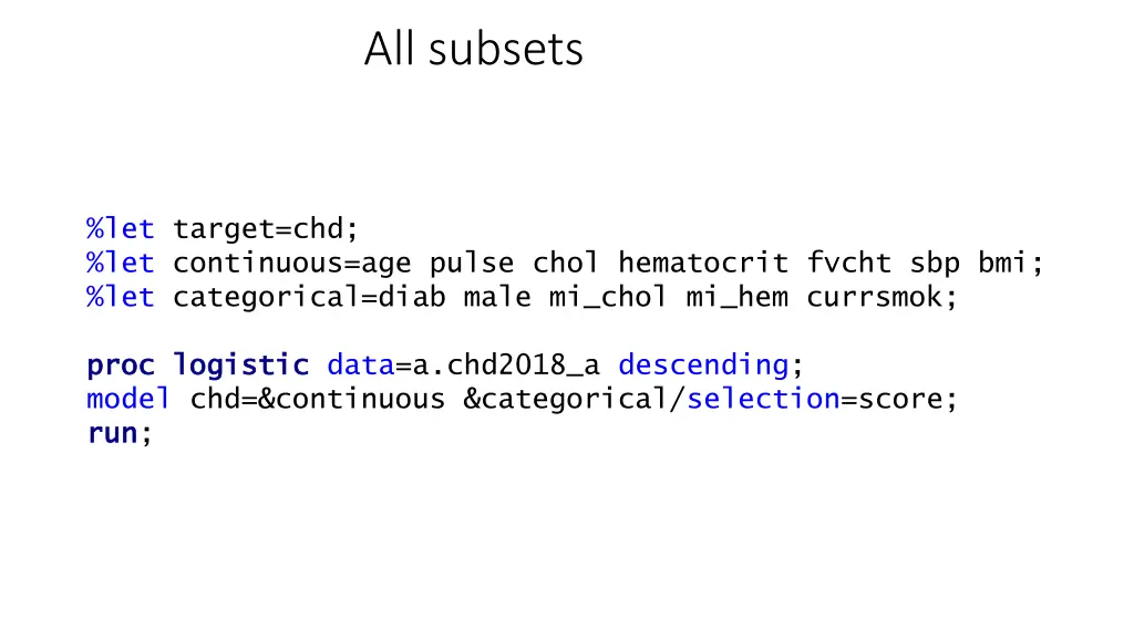 all subsets 1