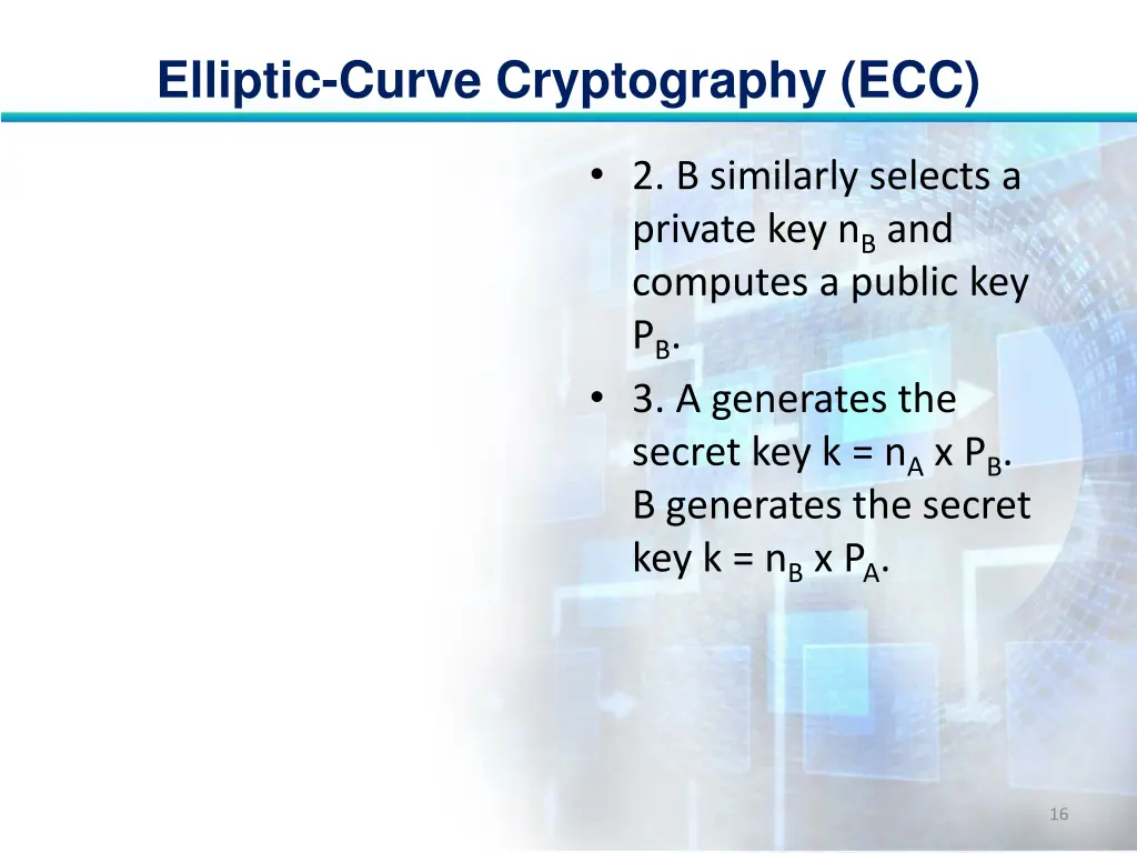 elliptic curve cryptography ecc 15