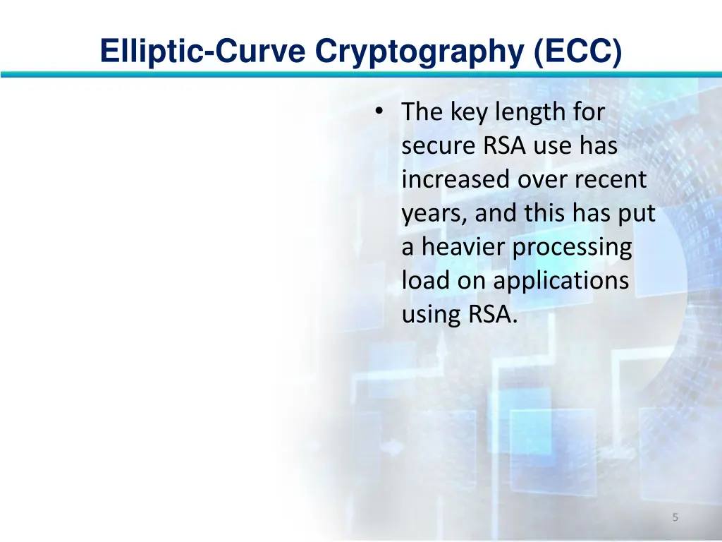 elliptic curve cryptography ecc 4