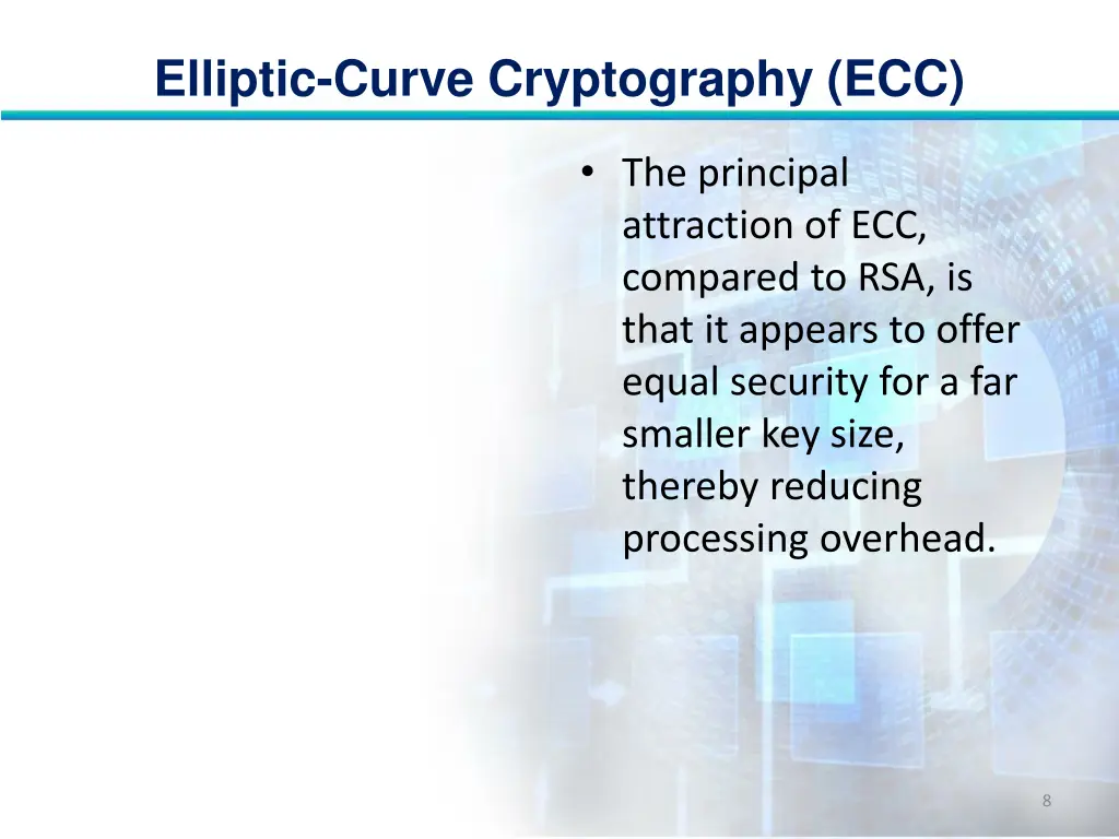 elliptic curve cryptography ecc 7