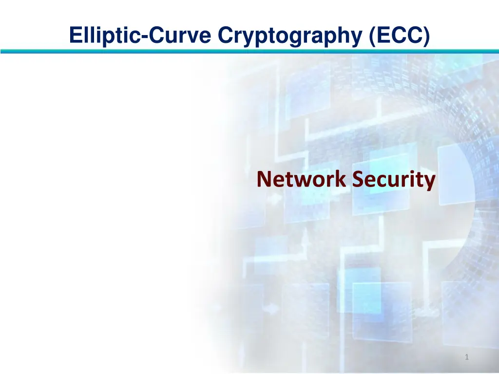 elliptic curve cryptography ecc