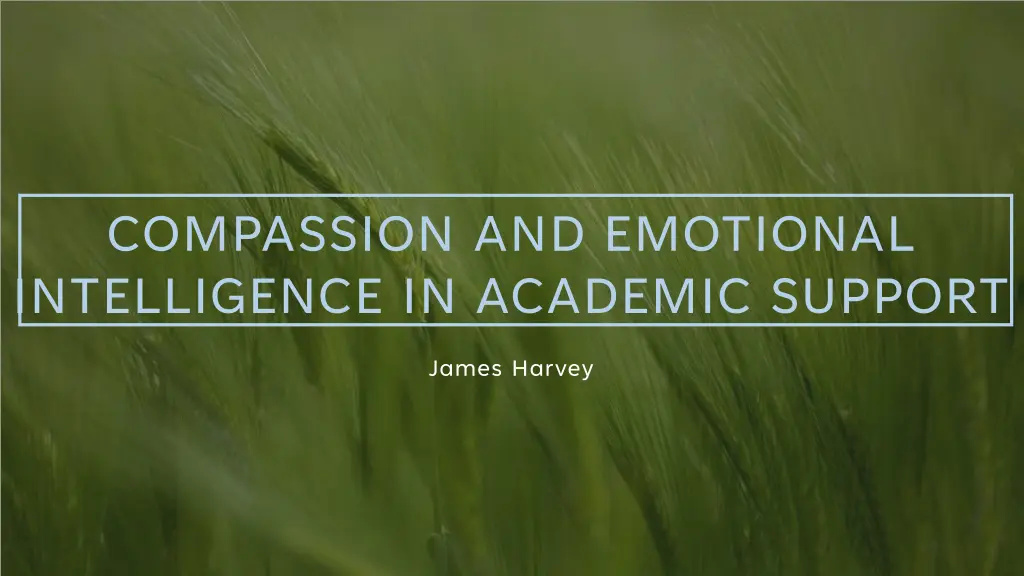 compassion and emotional intelligence in academic
