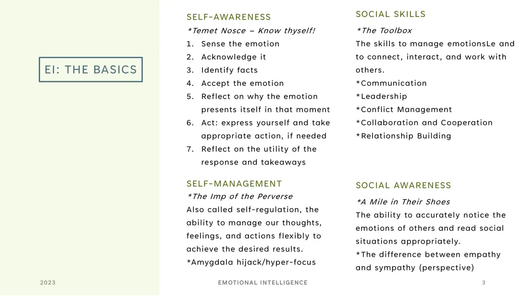 social skills