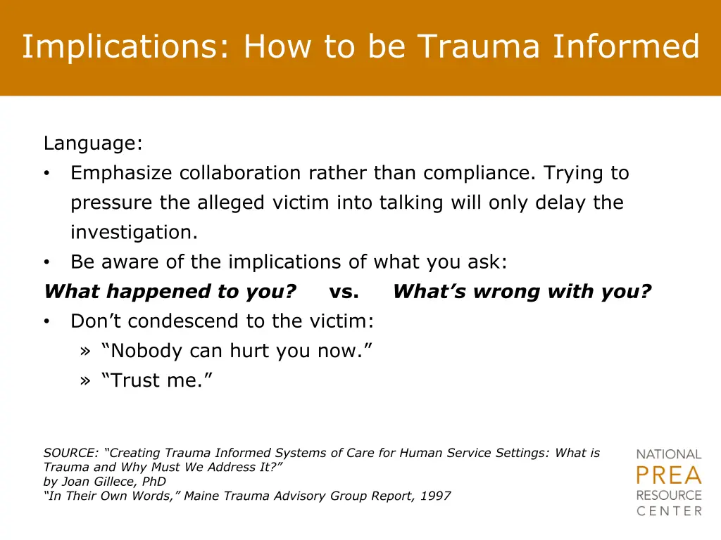 implications how to be trauma informed 4