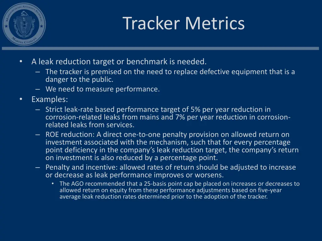 tracker metrics