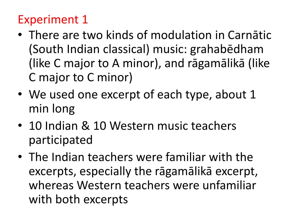 experiment 1 there are two kinds of modulation