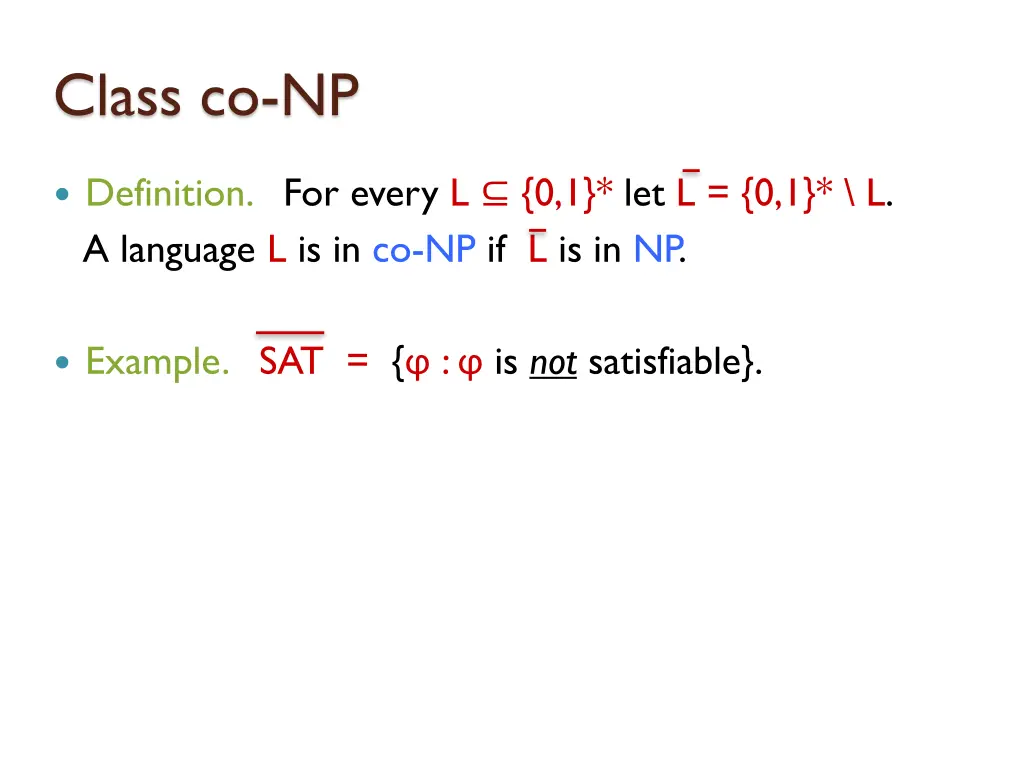 class co np