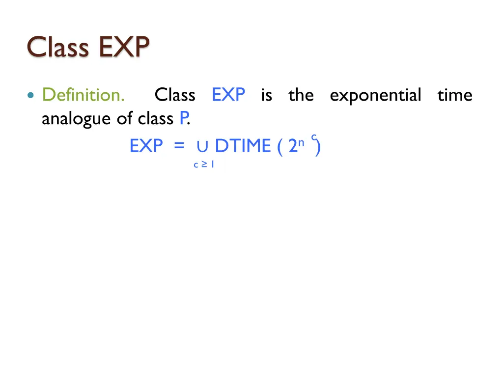 class exp