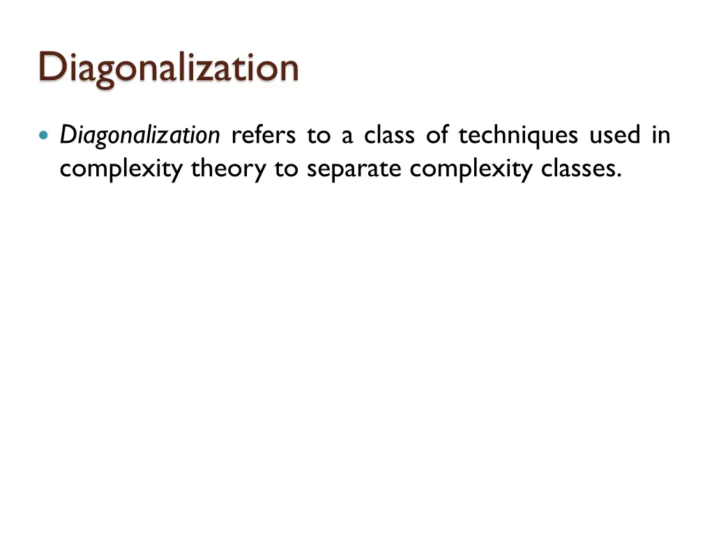 diagonalization 1