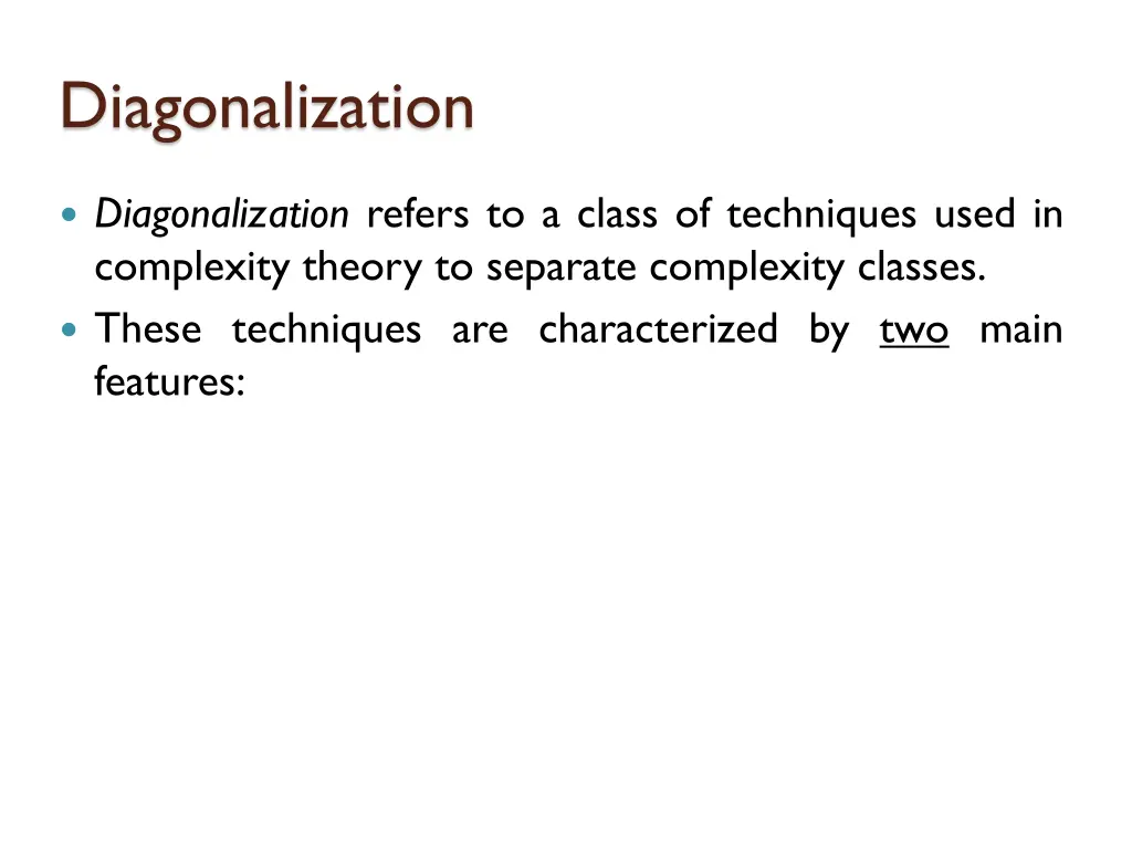 diagonalization 2
