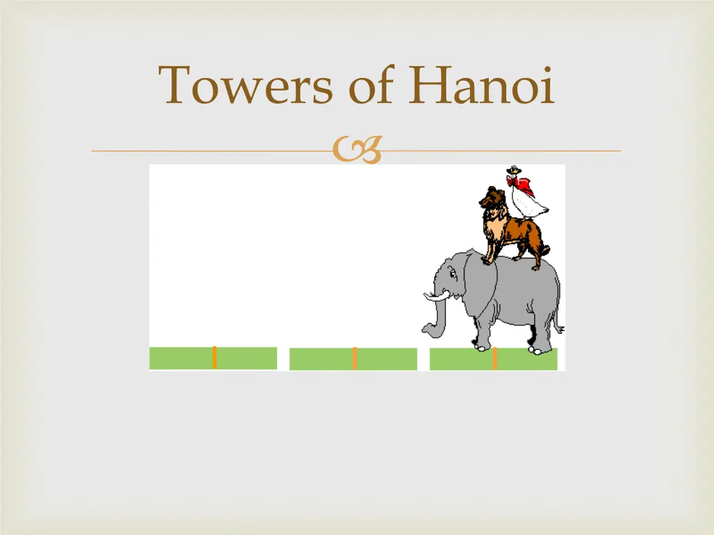 towers of hanoi