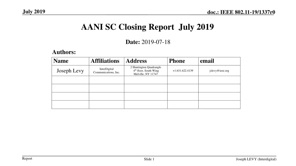 july 2019