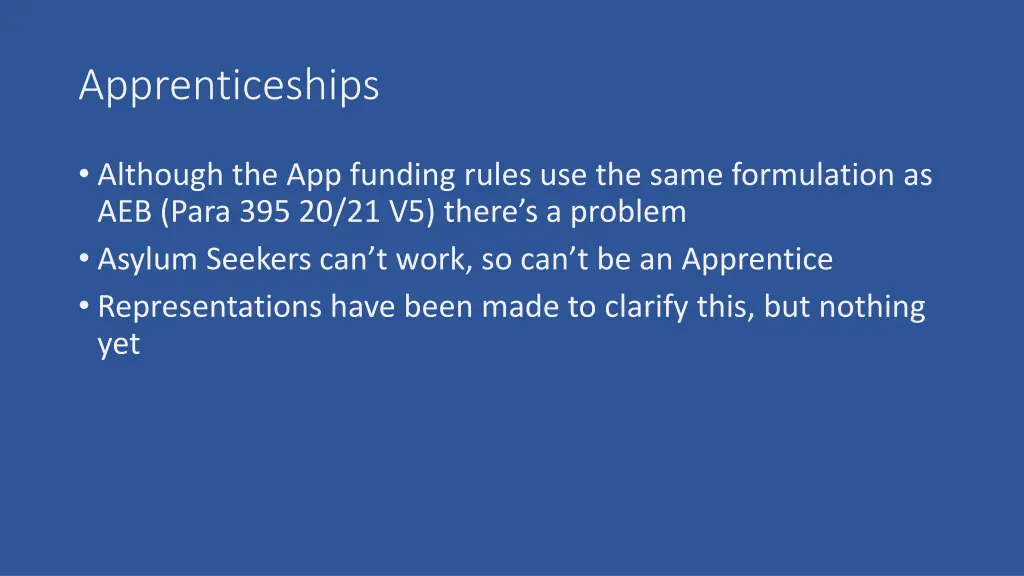 apprenticeships