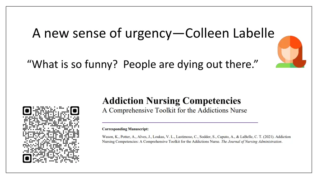 a new sense of urgency colleen labelle