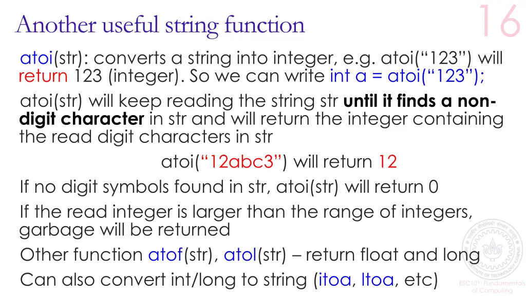 another useful string function