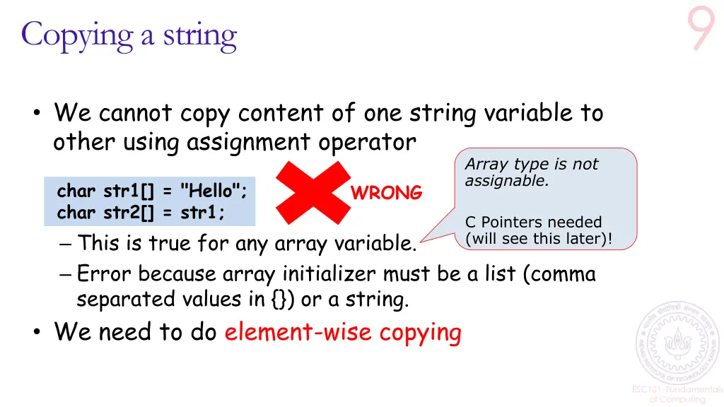 copying a string