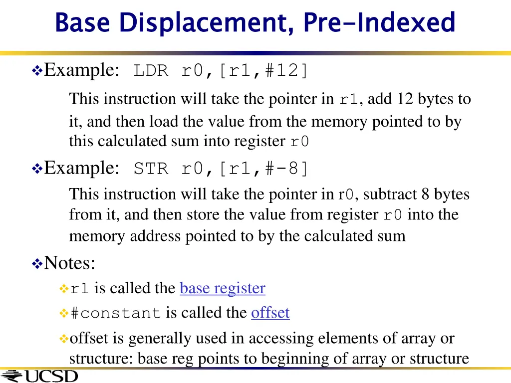 base displacement pre