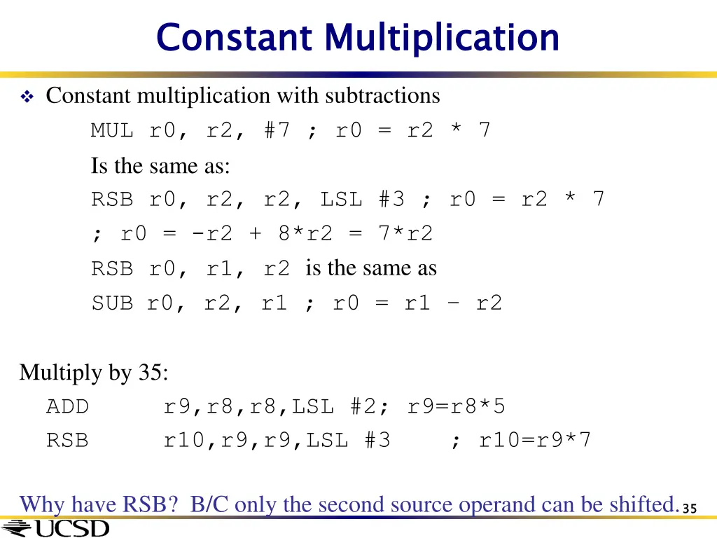constant multiplication 1