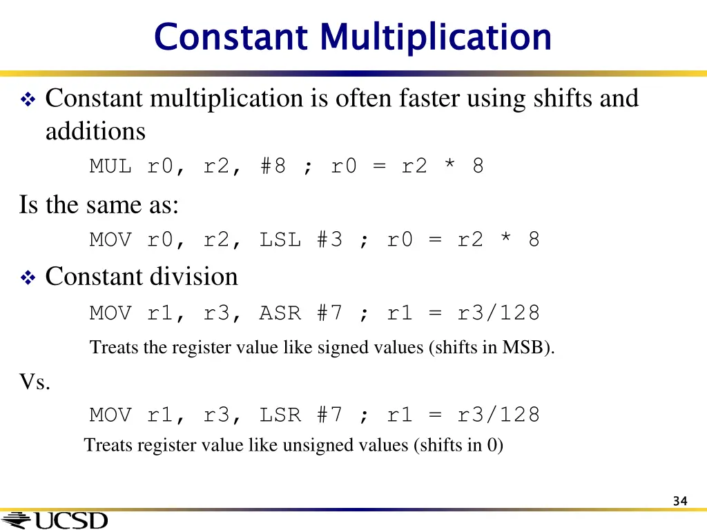 constant multiplication