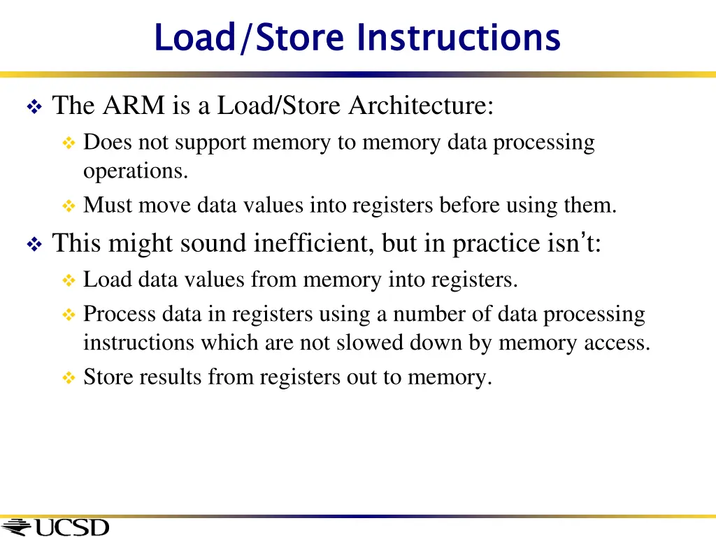 load store instructions