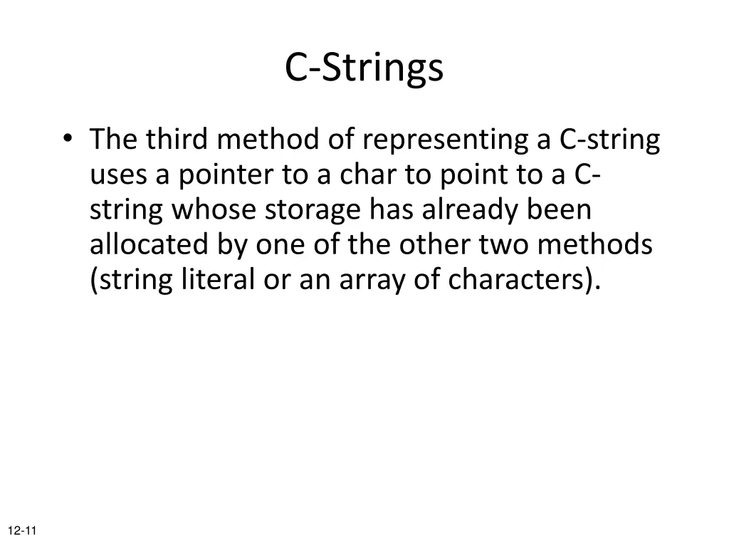 c strings 2