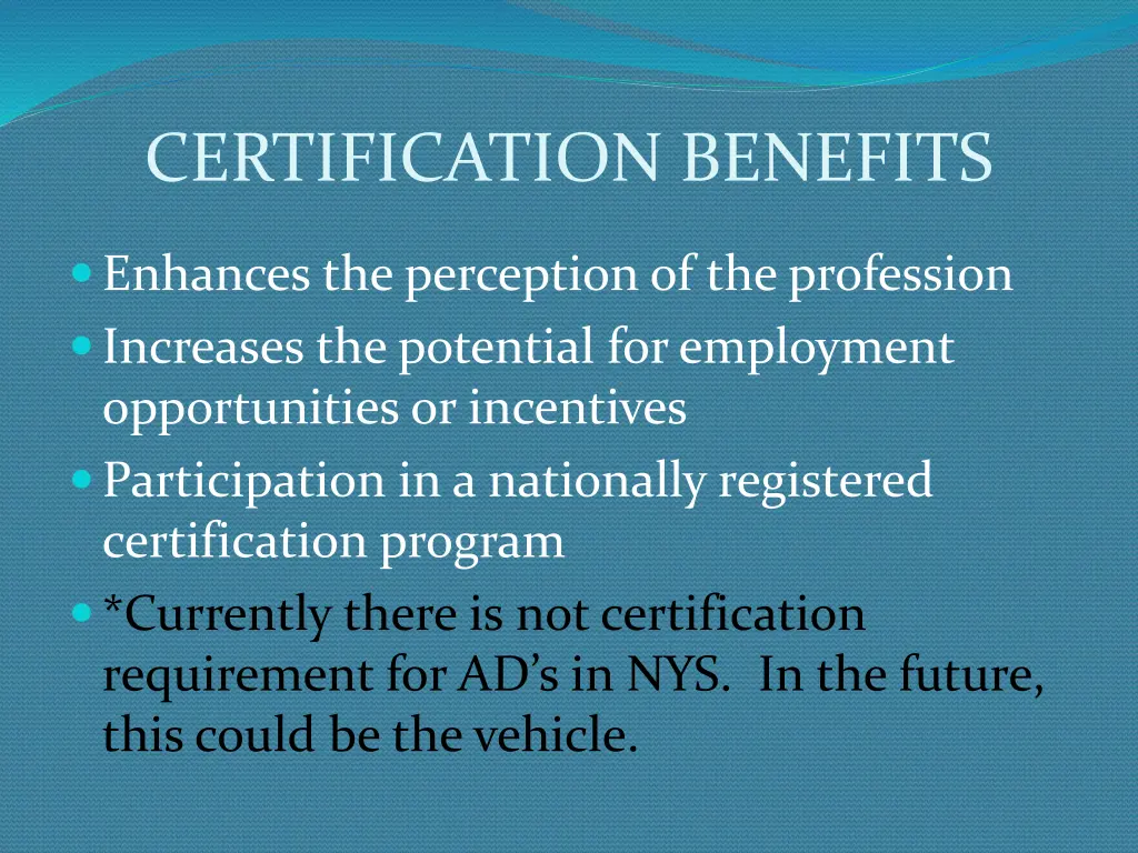 certification benefits 1
