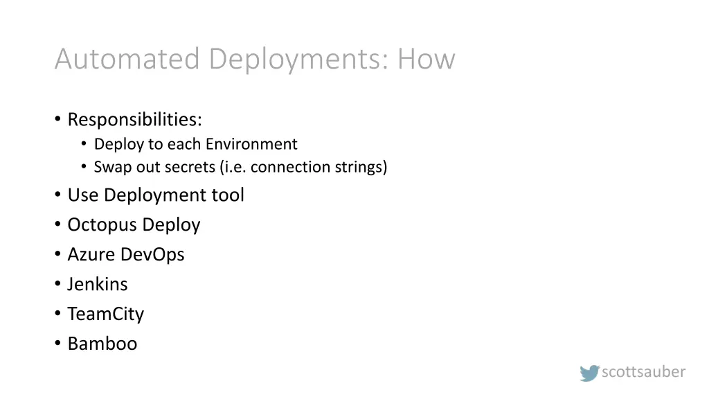 automated deployments how