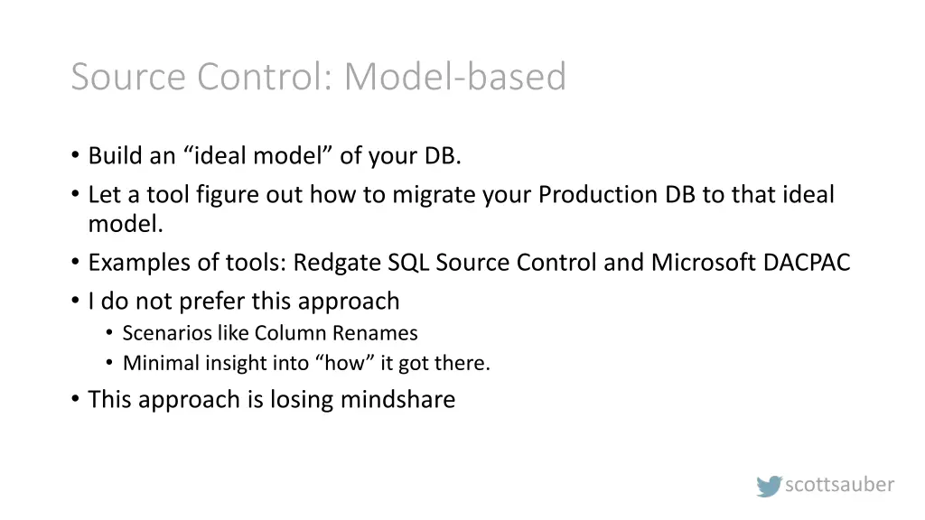 source control model based