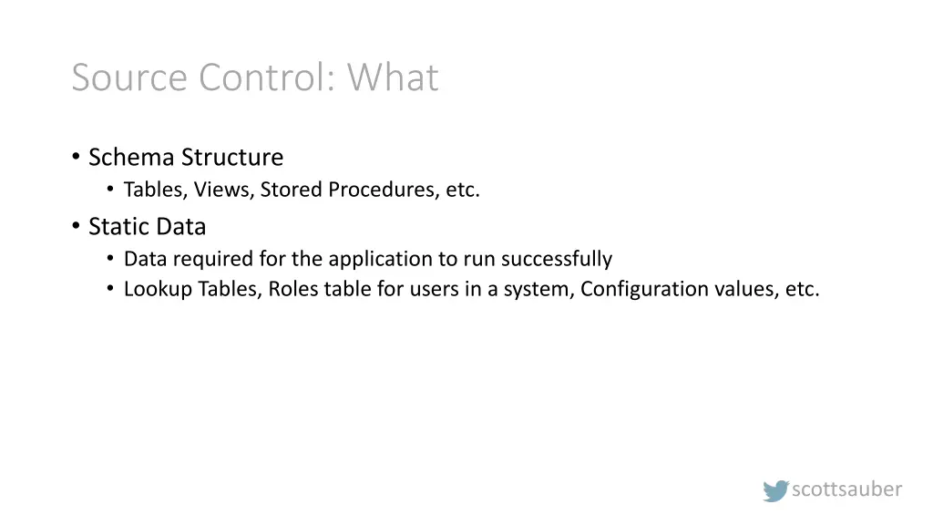 source control what