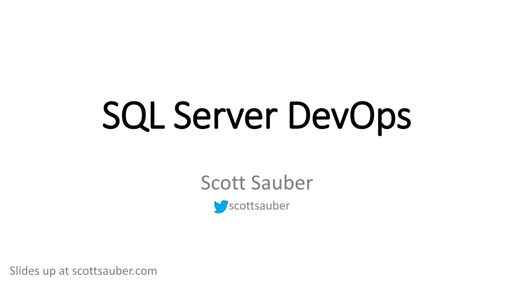 sql server devops sql server devops
