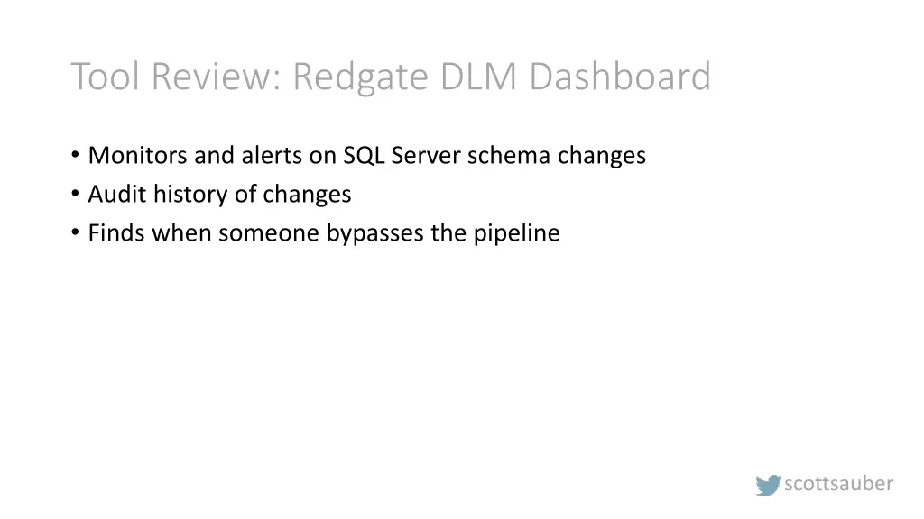 tool review redgate dlm dashboard