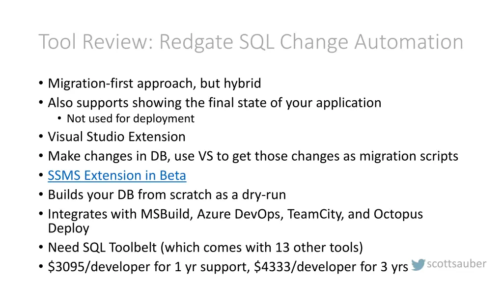 tool review redgate sql change automation