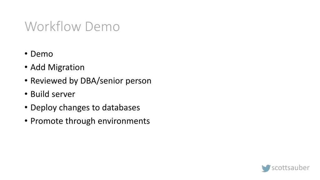 workflow demo