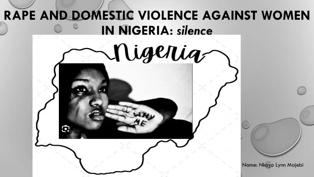 rape and domestic violence against women