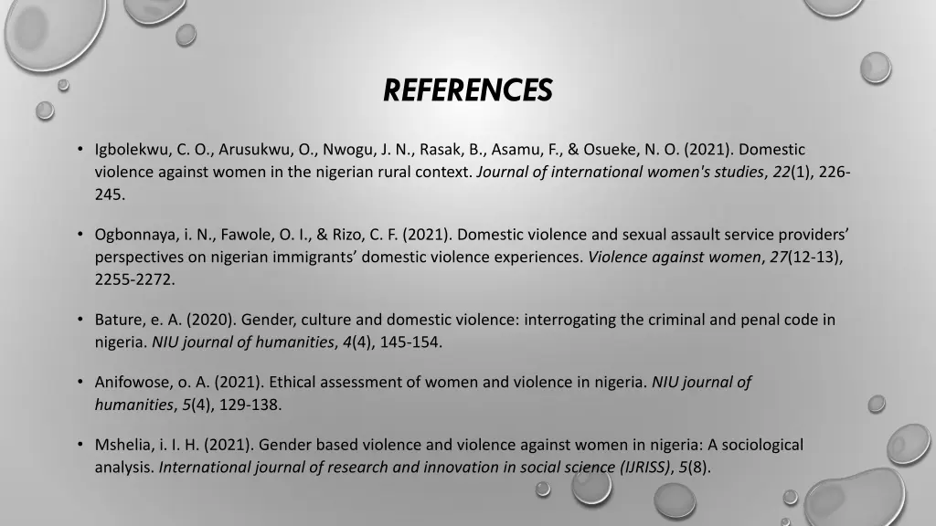 references