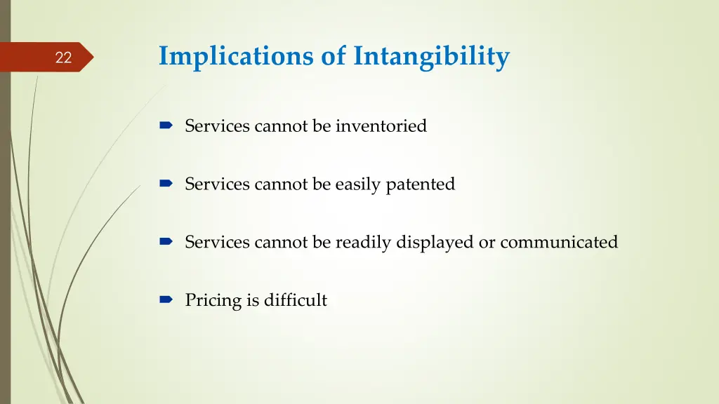 implications of intangibility