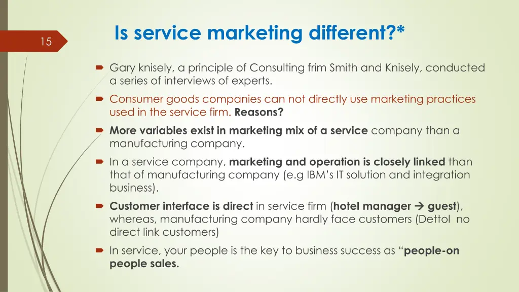 is service marketing different