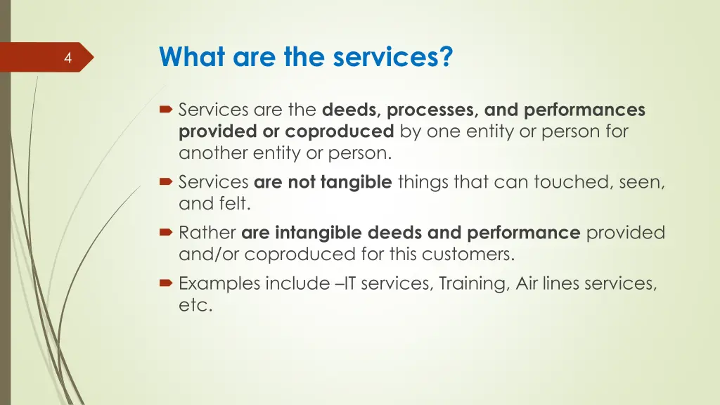 what are the services