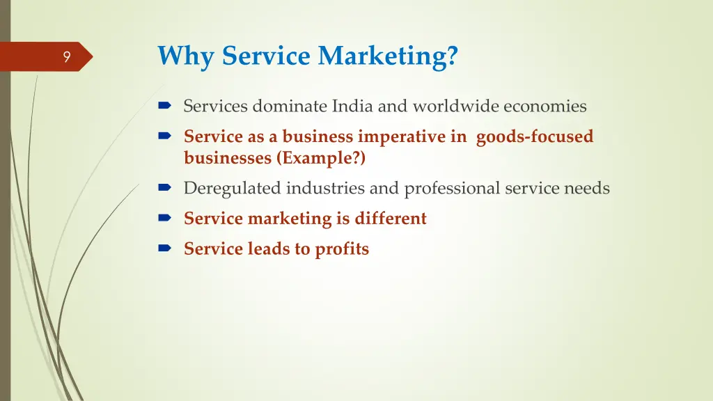 why service marketing