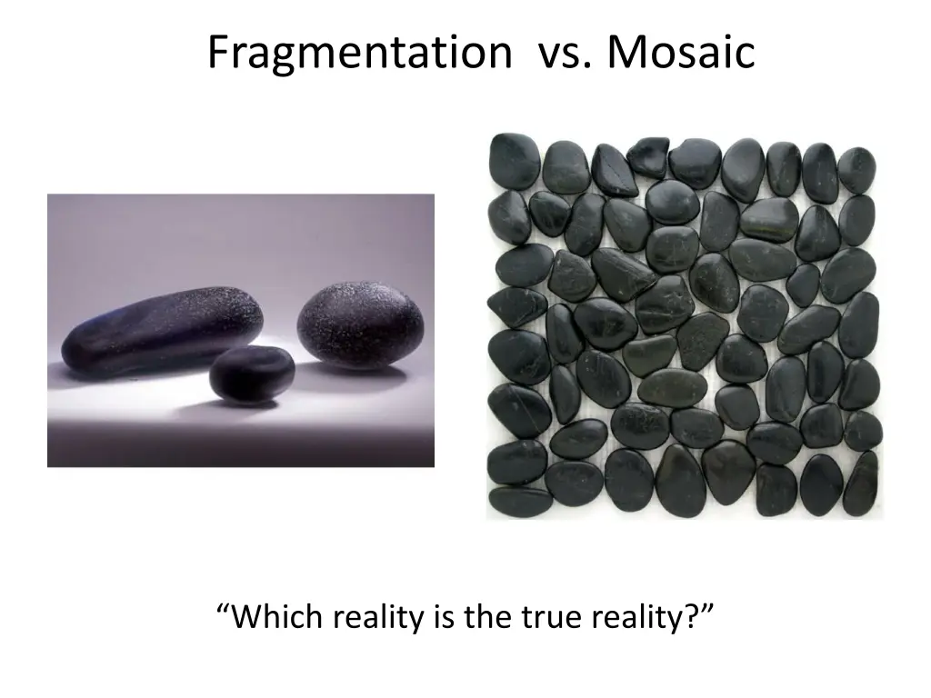 fragmentation vs mosaic