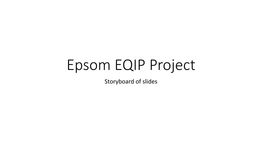 epsom eqip project