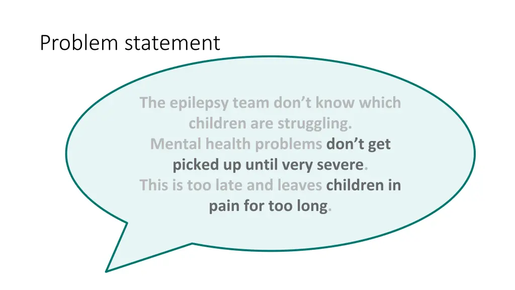 problem statement