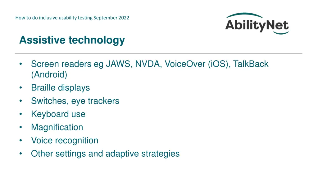 how to do inclusive usability testing september 14
