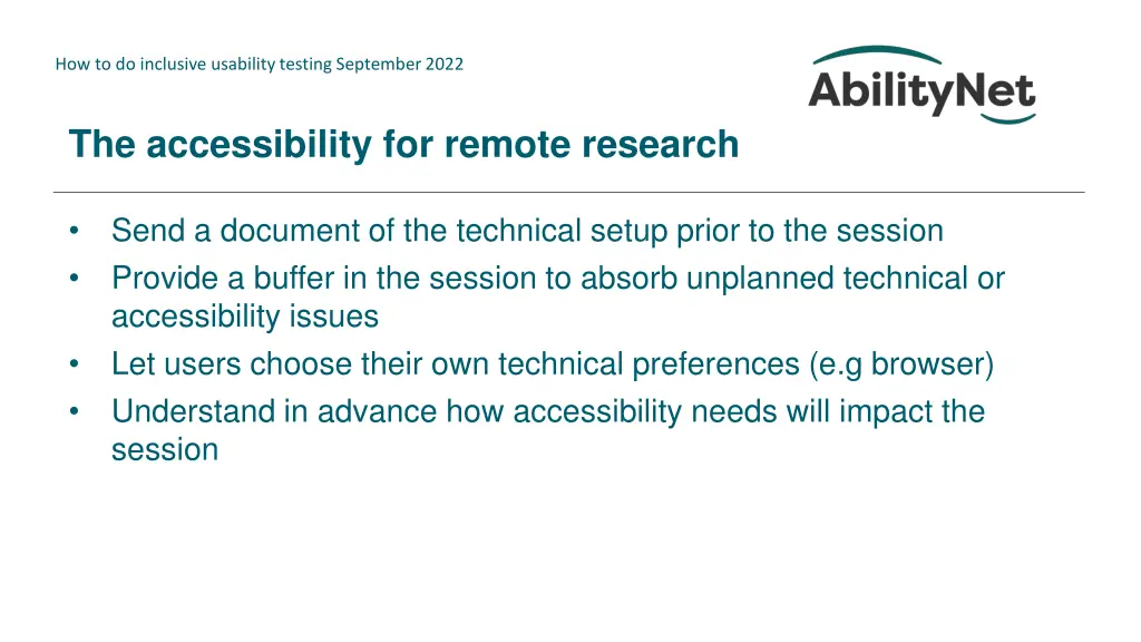 how to do inclusive usability testing september 21