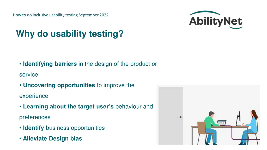 how to do inclusive usability testing september 7