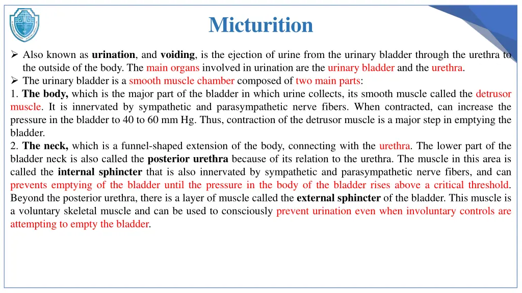 micturition